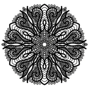 Mandala Vector Art Pattern Design Illustrazione stock
