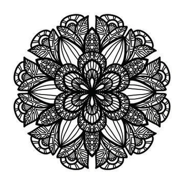 Mandala Vector Art Pattern Design Stock Illustration
