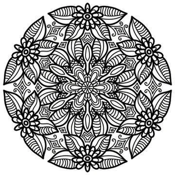 Mandala Vector Art Pattern Design Stock Illustration