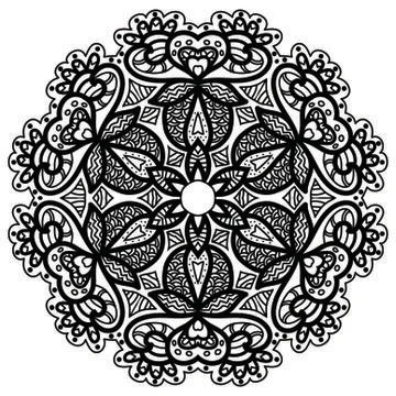 Mandala Vector Art Pattern Design 스톡 일러스트