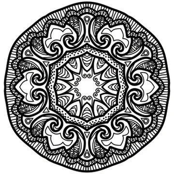 Mandala Vector Art Pattern Design Illustrazione stock