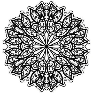 Mandala Vector Art Pattern Design 스톡 일러스트