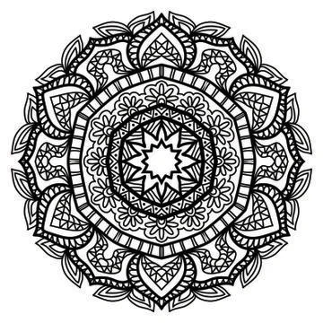 Mandala Vector Art Pattern Design Stock Illustration