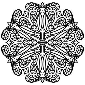 Mandala Vector Art Pattern Design Stock Illustration