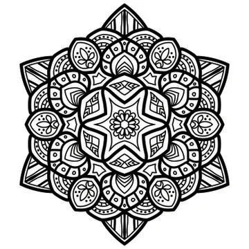 Mandala Vector Art Pattern Design Illustrazione stock