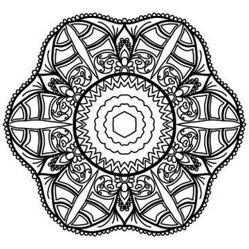 Mandala Vector Art Pattern Design Stock Illustration