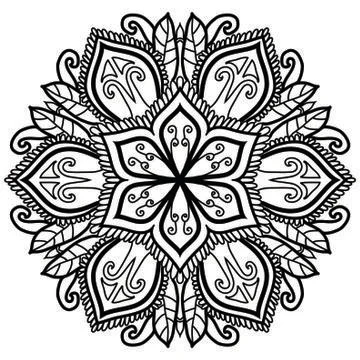 Mandala Vector Art Pattern Design Stock Illustration