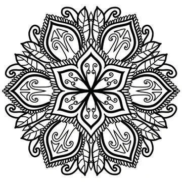 Mandala Vector Art Pattern Design Illustrazione stock
