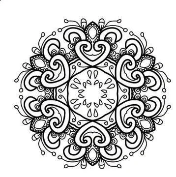 Mandala Vector Art Pattern Design Illustrazione stock