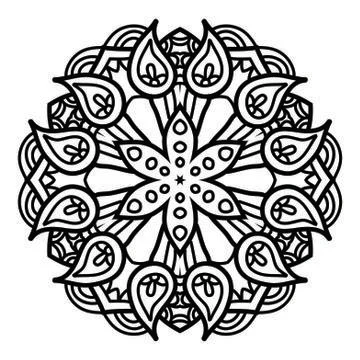 Mandala Vector Art Pattern Design Stock Illustration