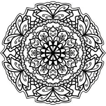 Mandala Vector Art Pattern Design Illustrazione stock
