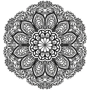 Mandala Vector Art Pattern Design Stock Illustration