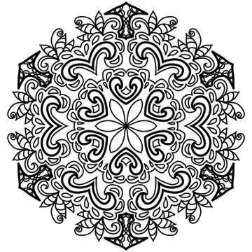 Mandala Vector Art Pattern Design Illustrazione stock