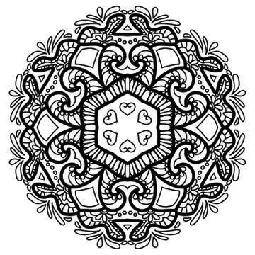Mandala Vector Art Pattern Design Illustrazione stock