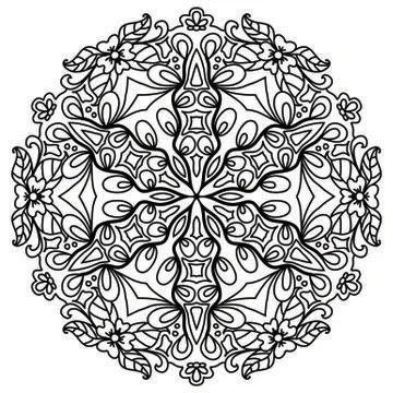 Mandala Vector Art Pattern Design Illustrazione stock