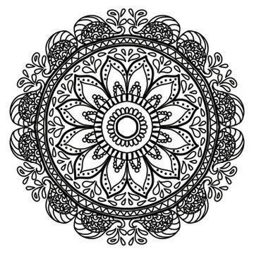 Mandala Vector Art Pattern Design Stock Illustration