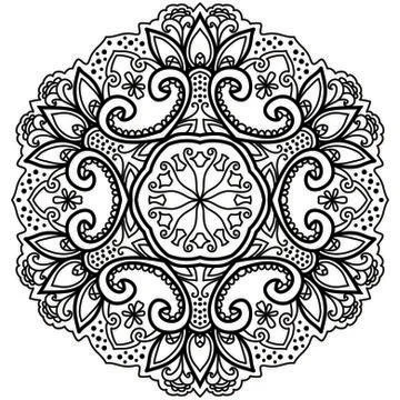 Mandala Vector Art Pattern Design Illustrazione stock