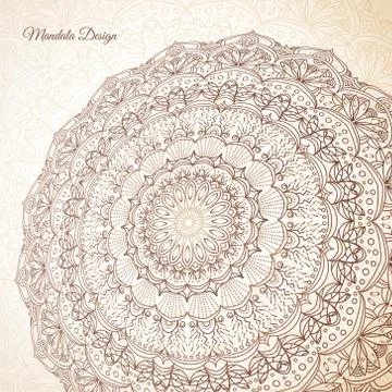 Mandala vector background Stock Illustration