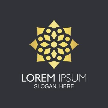 Mandala vector elements for logo design Stock Illustration