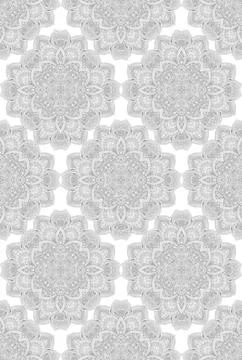 Mandala vector indian seamless pattern. Decorative ornamental flowers pattern on Illustration