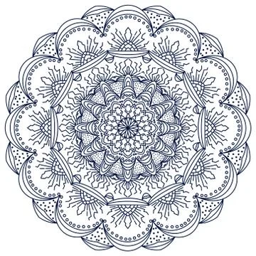 Mandala vector ornament Stock Illustration