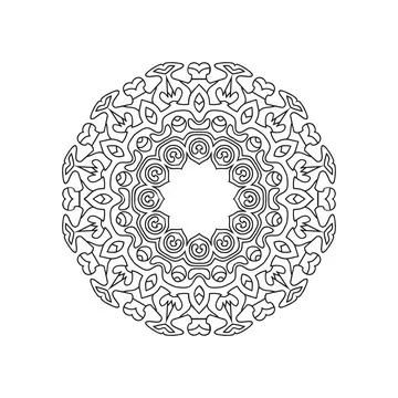 Mandala vector pattern design background Illustrazione stock