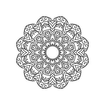 Mandala vector pattern design background 스톡 일러스트