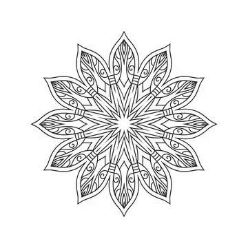 Mandala vector pattern design background Illustrazione stock