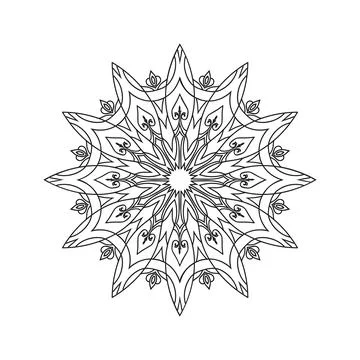 Mandala vector pattern design background Illustrazione stock