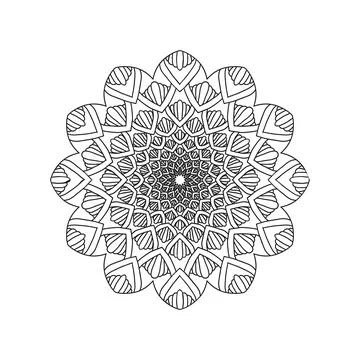 Mandala vector pattern design background Illustrazione stock
