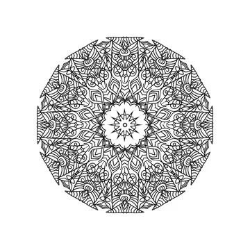 Mandala vector pattern design background Illustrazione stock
