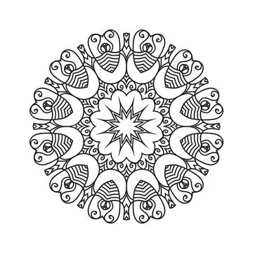 Mandala vector pattern design background イラスト素材