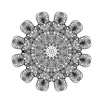 Mandala vector pattern design background Illustrazione stock