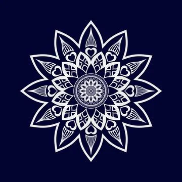 Mandala vector pattern design background Illustrazione stock