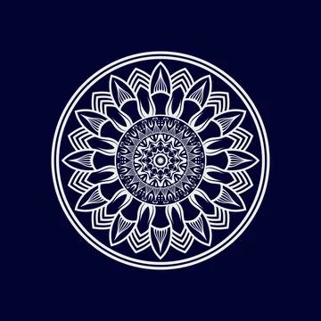 Mandala vector pattern design background Illustrazione stock