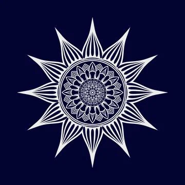 Mandala vector pattern design background Illustrazione stock