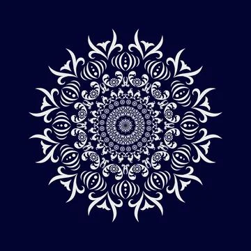 Mandala vector pattern design background Illustrazione stock