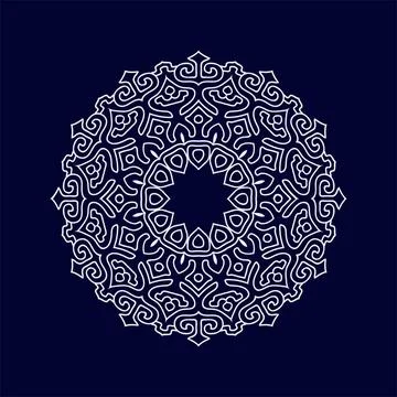 Mandala vector pattern design background Illustrazione stock