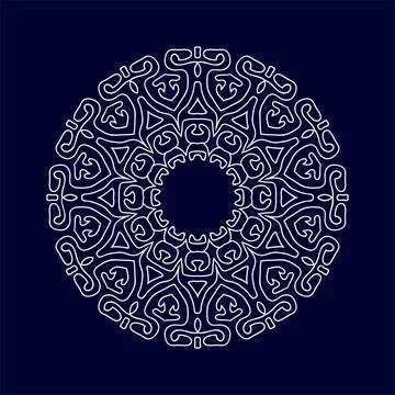 Mandala vector pattern design background Illustrazione stock