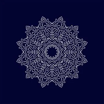 Mandala vector pattern design background Illustrazione stock