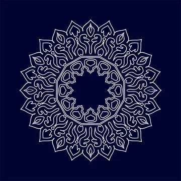Mandala vector pattern design background Illustrazione stock