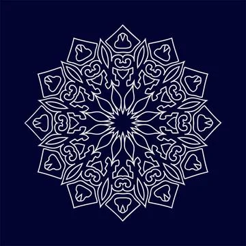 Mandala vector pattern design background Illustrazione stock