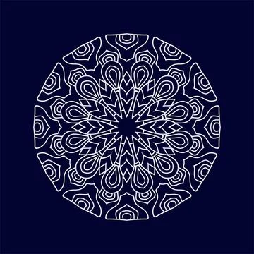 Mandala vector pattern design background Illustrazione stock
