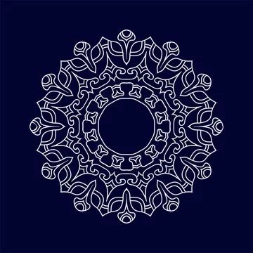 Mandala vector pattern design background Illustrazione stock