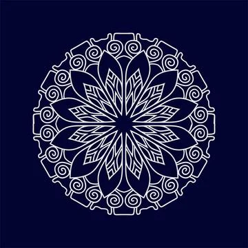 Mandala vector pattern design background Illustrazione stock