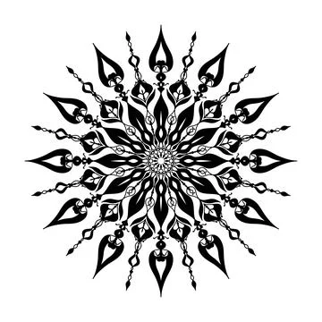 Mandala vector transparent background Stock Illustration