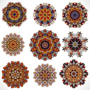 Mandala. Vintage decorative elements. Hand drawn background. Islam, Arabic Stockillustratie