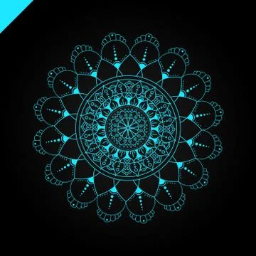 Mandala. Vintage decorative elements. Hand drawn background. Islam, Arabic,.. Stockillustratie