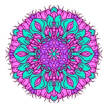 Mandala. Vintage decorative elements. Hand drawn background. Islam, Arabic, I Stock Illustration