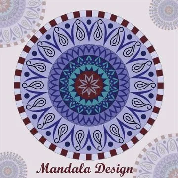 Mandala. Vintage decorative elements. Hand drawn background. Islam, Arabic Stock Illustration